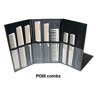POM Combs Collection Ivory Color with Comb Folder